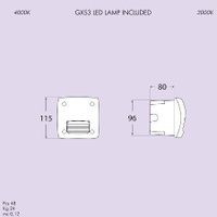 Подсветка ступеней LETI 100 SQUARE, ST