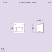 Подсветка ступеней LETI 100 SQUARE, EL