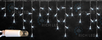 Светодиодная бахрома Rich LED 3х0.5 м статика IP65 герметич. колпачок белый артRL-i3x0.5-CT/W