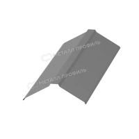 Планка конька плоского Металл профиль 150х150х2000 (ПЭ-01-9006-0.5)