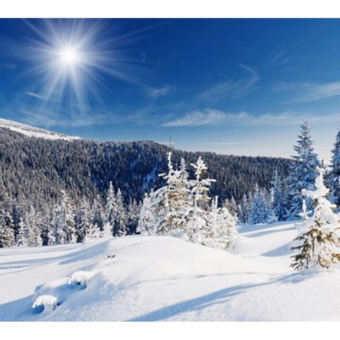 Фотообои Студия фотообоев Зимнее солнце в горах