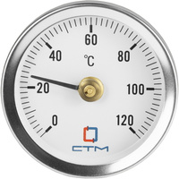 Термометр накладной с пружиной измерение до 120С d63мм СТМ CTTND63