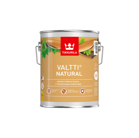 Антисептик для изделий из древесины Valtti Natural бесцветный (2,7л)