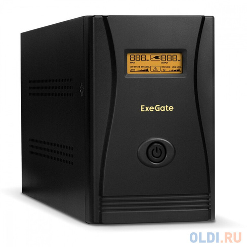 Exegate EP285517RUS ИБП ExeGate SpecialPro Smart LLB-2000.LCD.AVR.C13.RJ.USB <2000VA/1200W, LCD, AVR, 6*IEC-C13, RJ45/11