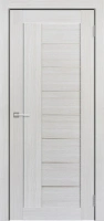 Дверь Эко-шпон Марсель белый кипарис матовое стекло 800 остекленная
