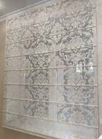 Римские шторы из тонких ажурных тканей