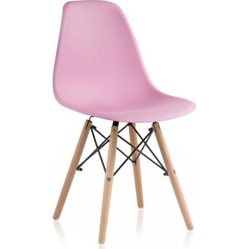 Пластиковый стул Woodville Eames PC-015 light pink
