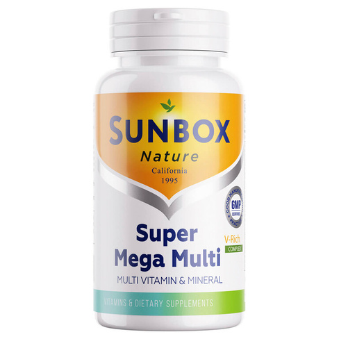 Супер мега мульти (SuperMega Multi), таблетки, 60 шт, Sunbox Nature