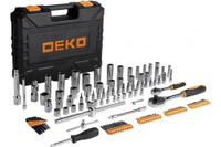 Профессиональный набор инструментов DEKO DKAT121 065-0911 для авто в чемодане 121 предмет