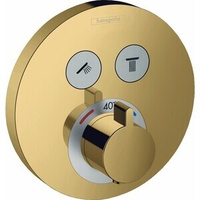 Термостат для ванны Hansgrohe ShowerSelect S для механизма 01800180, полированное золото (15743990)