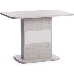 TetChair Стол обеденный Smart лдсп, 105/140х68,6х75 см, белый бетон/белый