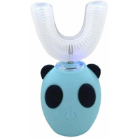 Ультразвуковая Детская электрическая зубная щетка с мультяшным рисунком Синяя Нет бренда