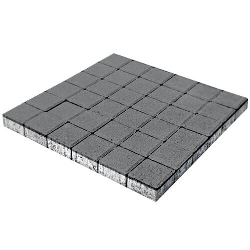 Тротуарная плитка Кубик 100x100x40 мм серый