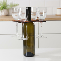 Подставка для вина и четырех бокалов, 18×18×2 см Доляна