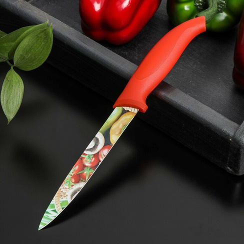 Нож кухонный с антиналипающим покрытием доляна Доляна