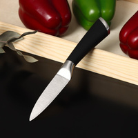 Нож для овощей кухонный доляна venus, лезвие 9 см, цвет черный Доляна