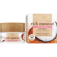 Мультипитат. кокосовый крем д/лица для сухой и чувствительной кожи серии RICH COCONUT, 50мл Eveline