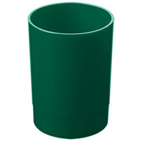 Подставка-стакан для канцелярии, Стамм "Лидер", круглая, зеленая СТАММ