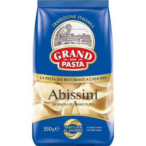 Паста для запекания Abissini, ракушки, 350 г, 2 шт. Grand Di Pasta
