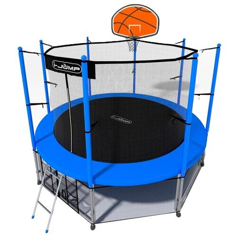 Каркасный батут i-JUMP Basket 14FT 427х427х240 см, blue
