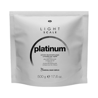 Быстродействующий серый осветляющий порошок для волос Light Scale Platinum Powder Lisap Milano (Италия)