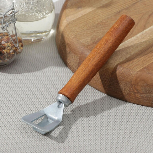 Сковородкодержатель, с деревянной ручкой из бука, 23 см No brand