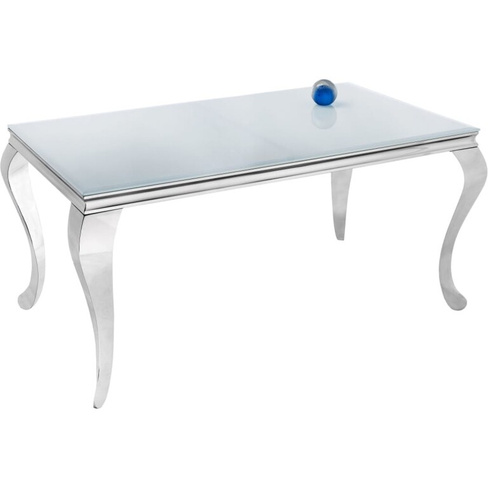 Стеклянный стол Woodville Sondal 160 белый