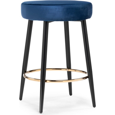 Барный стул Woodville Plato dark blue