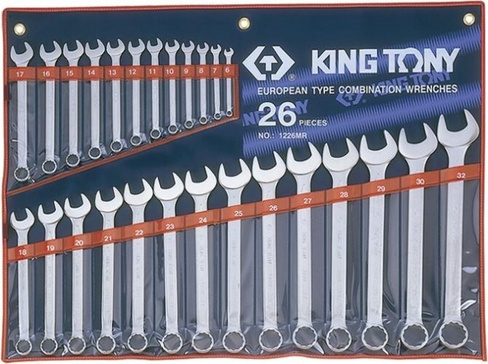 Набор ключей комбинированных KING TONY 1226MR 26 предметов
