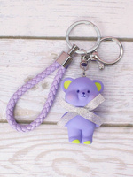 Брелок "Bear bow", purple iLikeGift