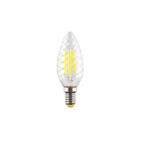 Лампа светодиодная филаментная Voltega Е14 2800К 6 Вт 580 Лм 220-240 В свеча витая прозрачная диммируемая