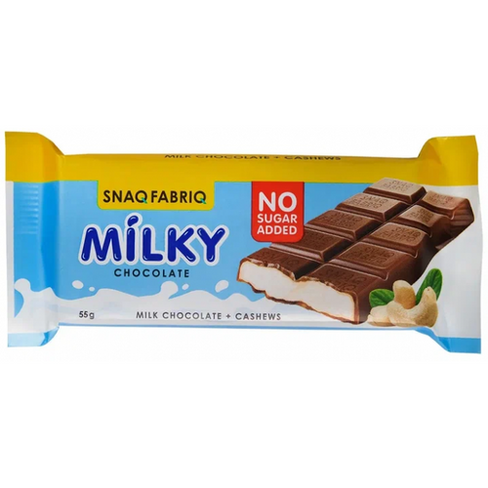 SNAQ FABRIQ Молочный шоколад с молочно-ореховой пастой, 55 гр. Snaq Fabriq