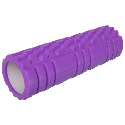 Роллер для йоги 45 х 15 см, массажный, цвет фиолетовый Sangh