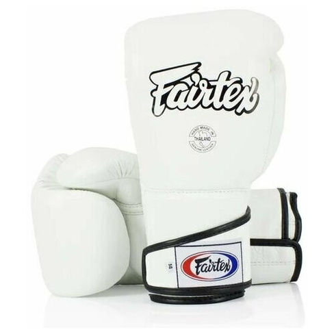 Боксерские перчатки Fairtex Angular Sparring BGV6 White (14 унций)
