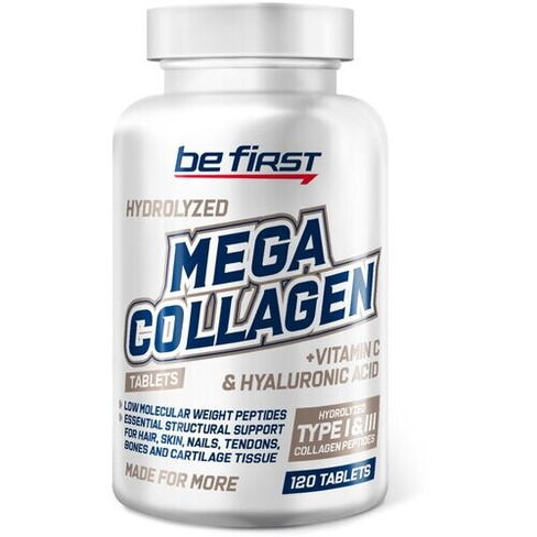 Препарат для укрепления связок и суставов Be First Mega Collagen + hyaluronic acid + vitamin C (коллаген с витамином С и
