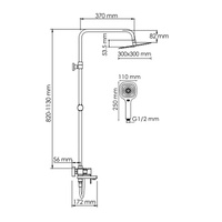 Душевая система для ванны WasserKRAFT (A177.118.065.087.CH)