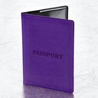 Обложка для паспорта STAFF мягкий полиуретан ПАСПОРТ фиолетовая 237608