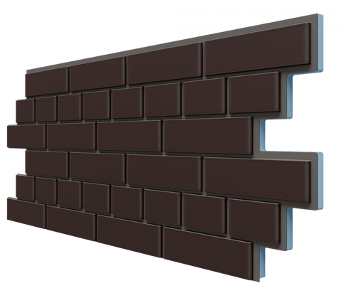 Термосайдинг "Кирпич 0,2" (925х438х20мм – 0,4м2) Коричневый