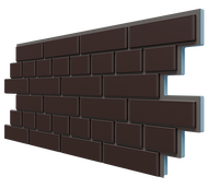 Термосайдинг "Кирпич 0,2" (925х438х20мм – 0,4м2) Коричневый
