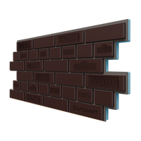 Термосайдинг "Питерский кирпич 0,2" (925х438х20мм – 0,4м2) Коричневый