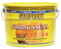 Состав защитный для саун Symphony NORDIC Sauna база EP бесцветный (9л)