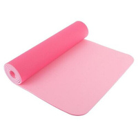 Коврик Sangh Yoga mat двухцветный, 183х61 см розовый 0.8 см
