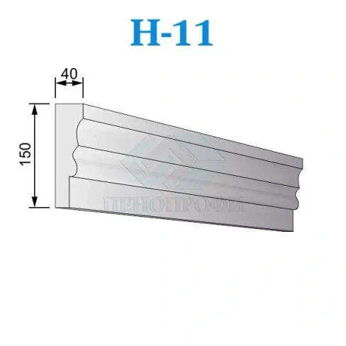 Фасадные наличники из пенопласта (пенополистирола) Н-11