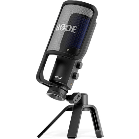 Микрофонный комплект RODE NT-USB+, комплектация: микрофон, разъем: USB, черный, 1 шт