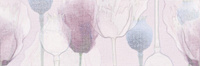 Вставка настенная Lila цветы 25x75 розовый, LL2U071DT-63