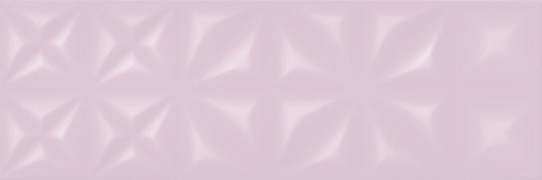 Плитка настенная Lila рельеф 25x75 розовый, LLU072D-53