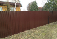 Забор из профнастила 1.9 - 2м высота